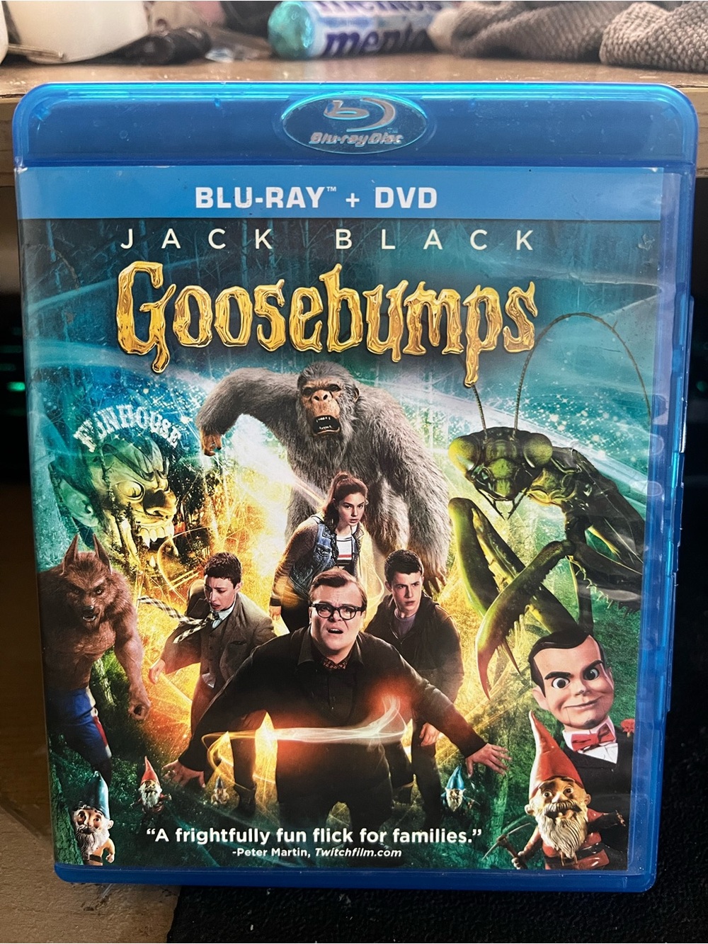 Goosebumps (Blu-ray + DVD) – Jack Black – Blue Case